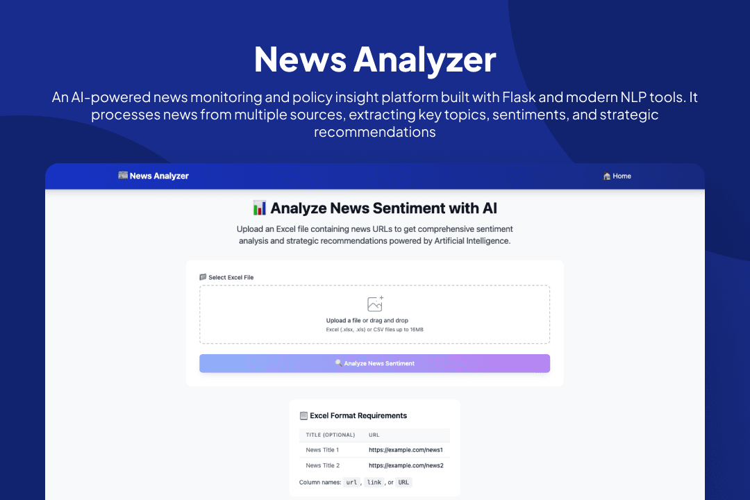 News Analyzer screenshot 1